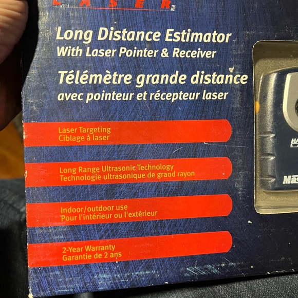 Mastercraft Hawkeye Laser Long Distance Estimator With Laser Pointer & Receiver - Picture 3 of 7